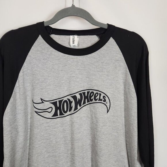 Tultex Hotwheels Logo Raglan‎ Baseball Tee - Size XL - Picture 2 of 5